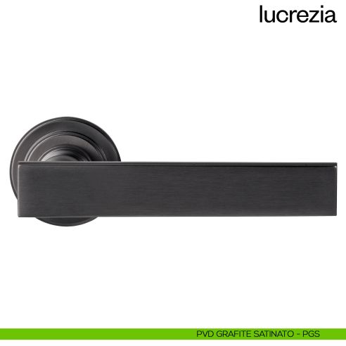 Maniglia per porta Lucrezia dnd Handles grafite satinato