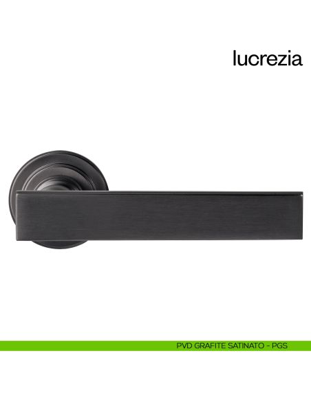 Maniglia per porta Lucrezia dnd Handles grafite satinato