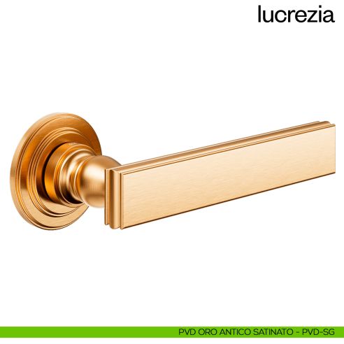 Maniglia per porta Lucrezia dnd Handles oro antico satinato