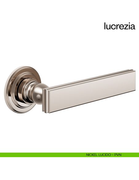 Maniglia per porta Lucrezia dnd Handles nickel lucido