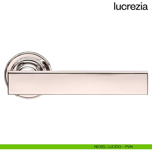 Maniglia per porta Lucrezia dnd Handles nickel lucido
