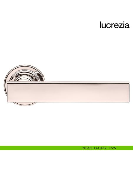 Maniglia per porta Lucrezia dnd Handles nickel lucido