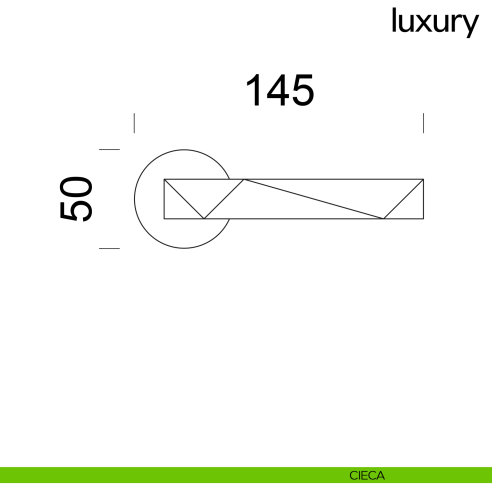 Maniglia per porta Luxury dnd Handles cieca