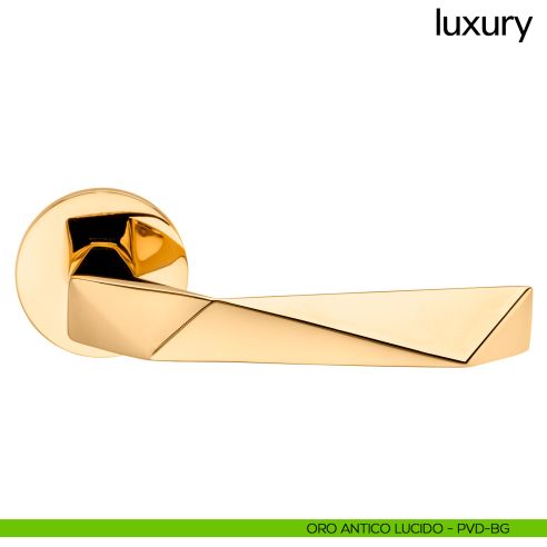 Maniglia per porta Luxury dnd Handles oro antico lucido