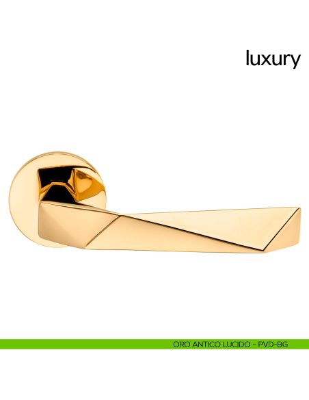Maniglia per porta Luxury dnd Handles oro antico lucido