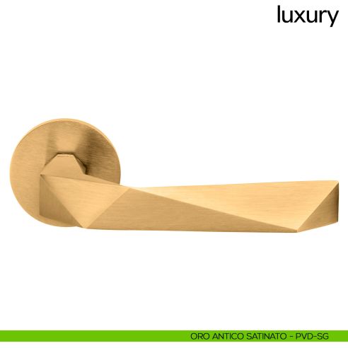 Maniglia per porta Luxury dnd Handles oro antico satinato