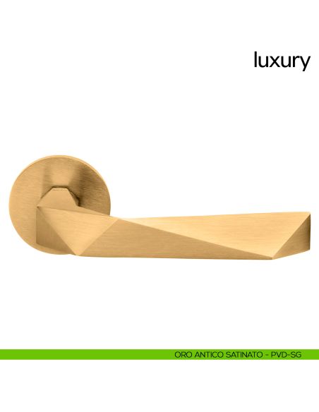 Maniglia per porta Luxury dnd Handles oro antico satinato