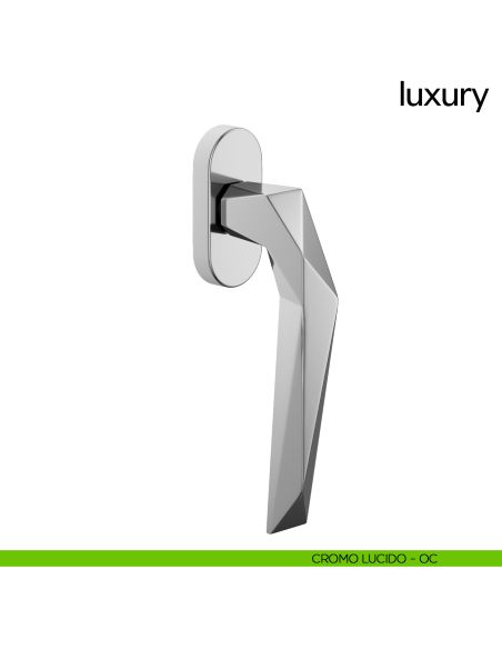 Maniglia per finestra martellina DK Luxury dnd cromo lucido