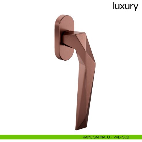 Maniglia per finestra martellina DK Luxury dnd PVD rame satinato