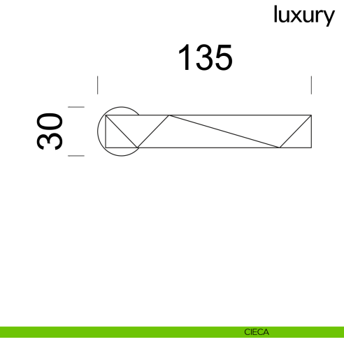 Maniglia per porta Luxury dnd handles con rosetta minimale Unico cieca