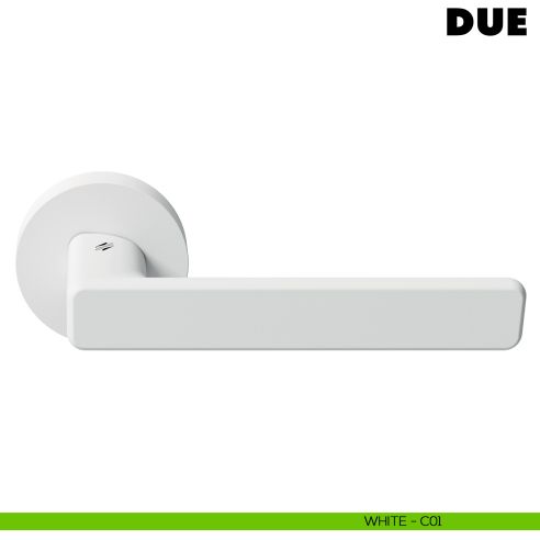 Maniglia per porta Due Colombo Design Mood Collection bianco