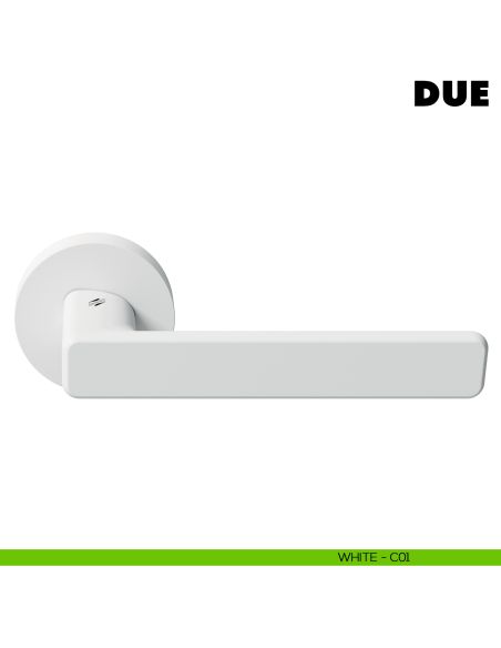 Maniglia per porta Due Colombo Design Mood Collection bianco