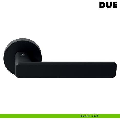 Maniglia per porta Due Colombo Design Mood Collection nero