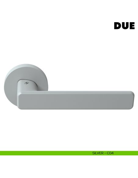 Maniglia per porta Due Colombo Design Mood Collection silver
