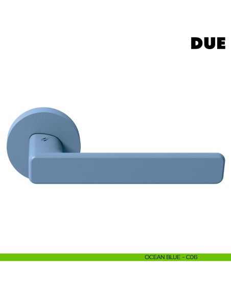 Maniglia per porta Due Colombo Design Mood Collection ocean blu