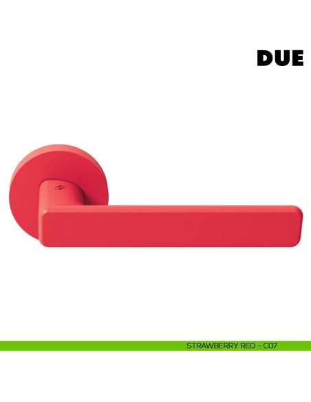 Maniglia per porta Due Colombo Design Mood Collection strawberry red