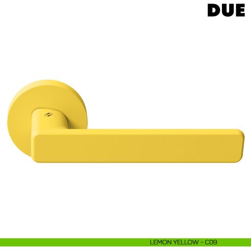 Maniglia per porta Due Colombo Design Mood Collection lemon yellow