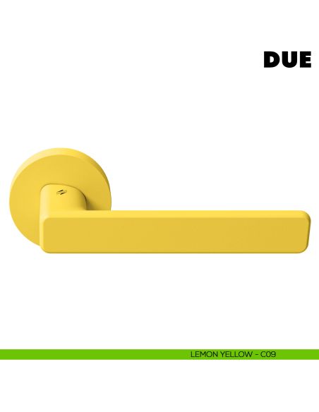 Maniglia per porta Due Colombo Design Mood Collection lemon yellow