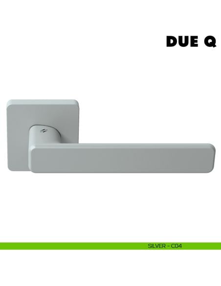 Maniglia per porta DueQ Colombo Design Mood Collection silver