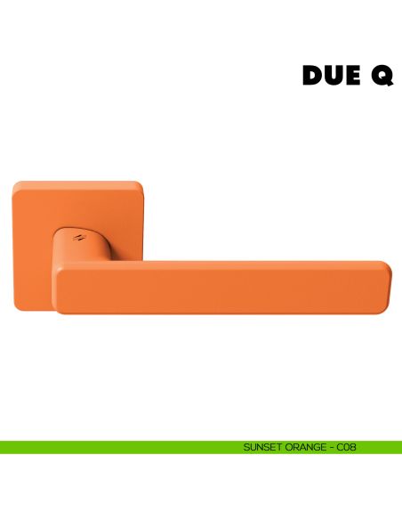 Maniglia per porta DueQ Colombo Design Mood Collection sunset orange