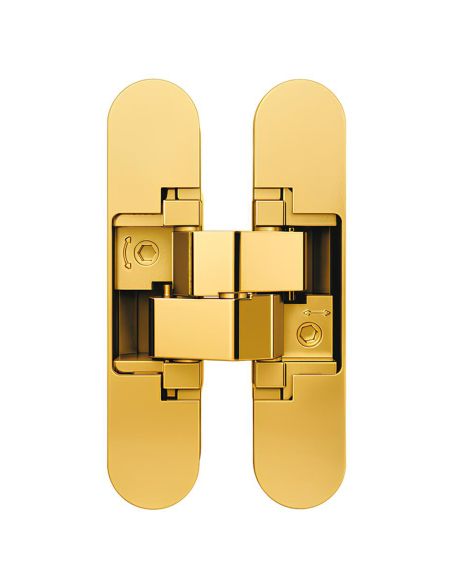 Cerniera a scomparsa regolabile per porta Anselmi AN 150 3D - ottone lucido