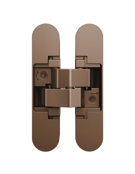 Cerniera a scomparsa regolabile per porta Anselmi AN 150 3D - bronzo antico