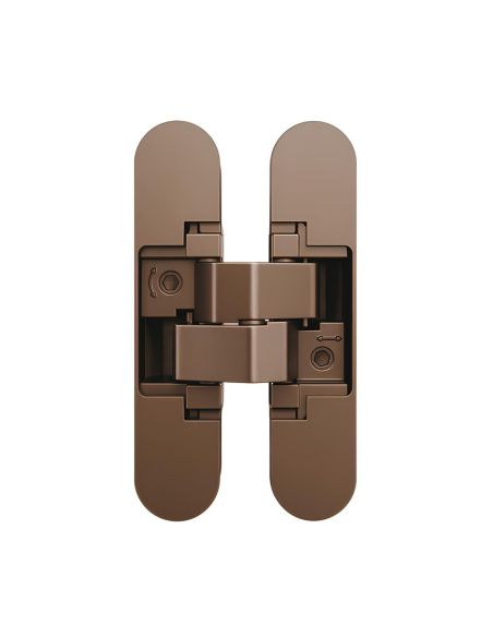 Cerniera a scomparsa regolabile per porta Anselmi AN 150 3D - bronzo antico
