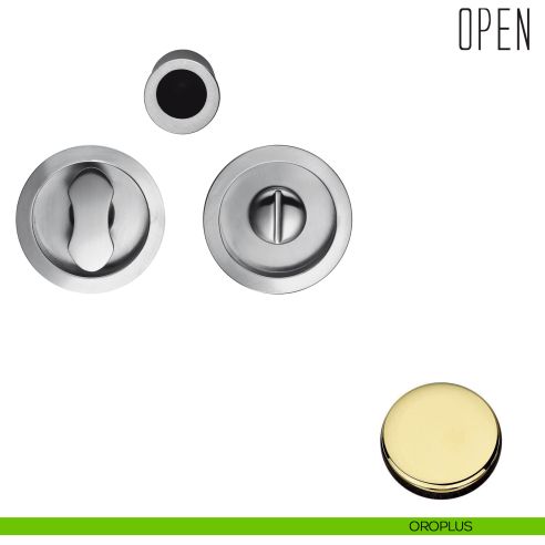 Maniglia per porta scorrevole Open Colombo Design nottolino e serratura oroplus