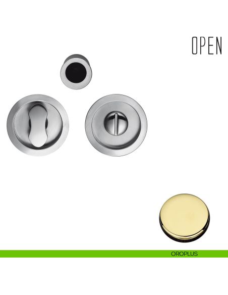 Maniglia per porta scorrevole Open Colombo Design nottolino e serratura oroplus