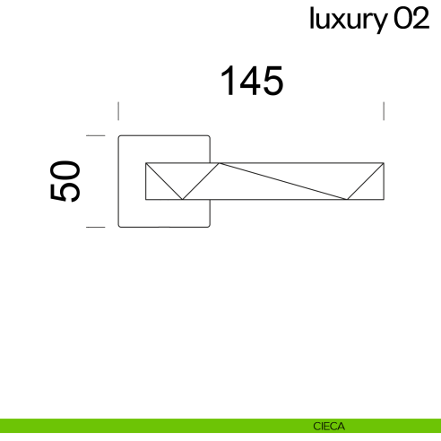 Maniglia per porta Luxury 02 dnd Handles cieca