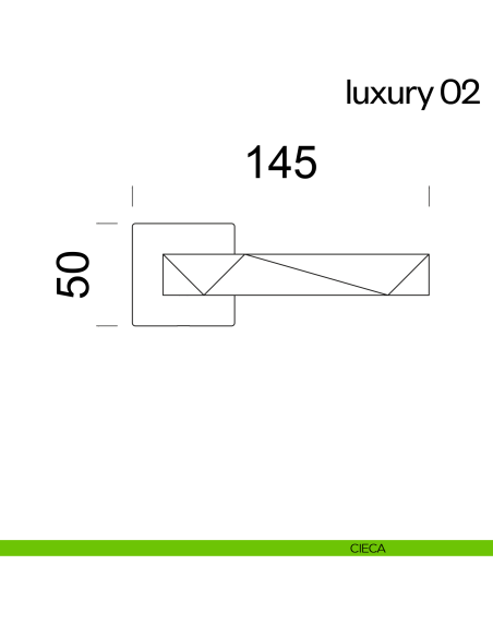 Maniglia per porta Luxury 02 dnd Handles cieca