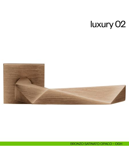 Maniglia per porta Luxury 02 dnd Handles bronzo satinato opaco