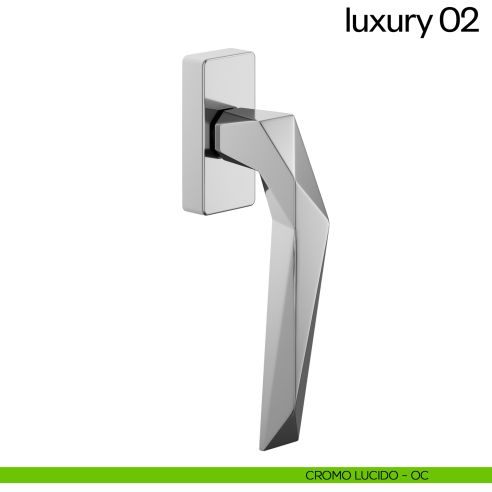 Maniglia per finestra martellina DK Luxury 02 dnd cromo lucido