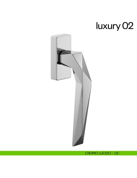 Maniglia per finestra martellina DK Luxury 02 dnd cromo lucido