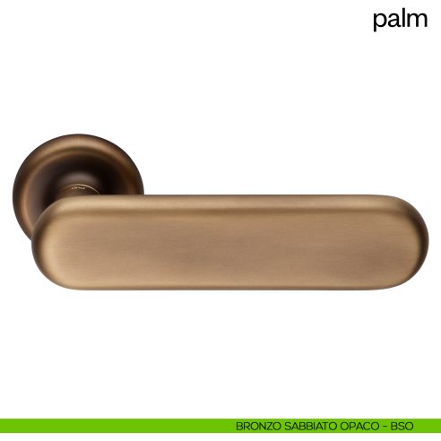 Maniglia per porta Palm dnd Handles bronzo sabbiato opaco