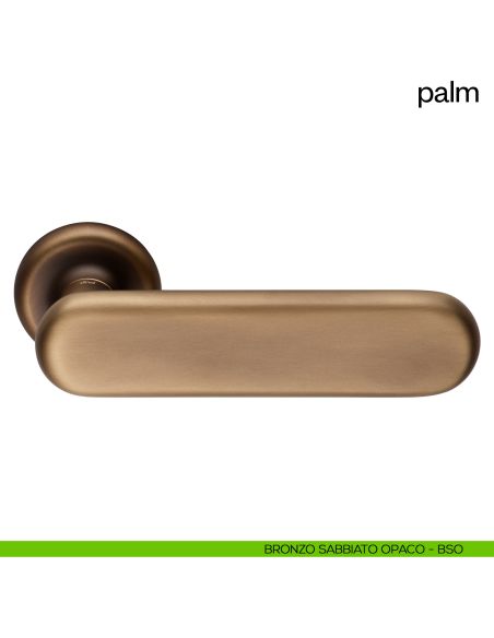 Maniglia per porta Palm dnd Handles bronzo sabbiato opaco