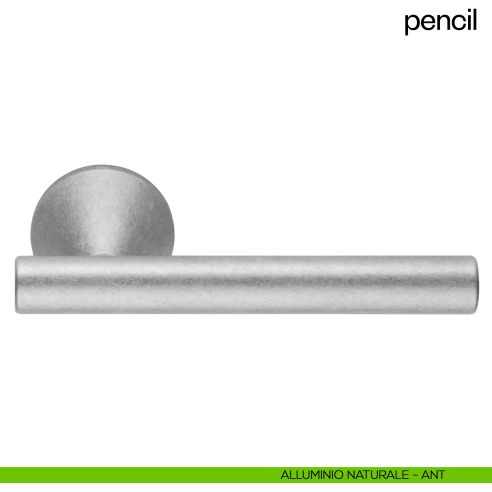 Maniglia per porta Pencil dnd Handles alluminio naturale