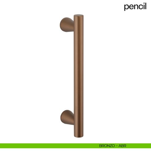 Maniglione per porta Pencil dnd handles singolo bronzo