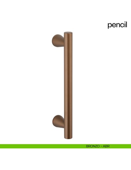 Maniglione per porta Pencil dnd handles singolo bronzo