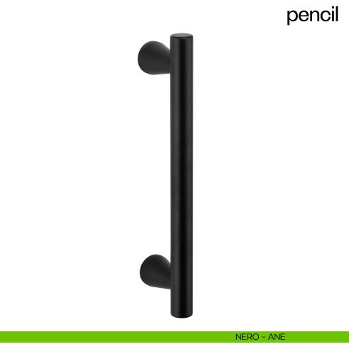 Maniglione per porta Pencil dnd handles singolo nero