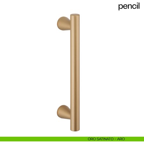 Maniglione per porta Pencil dnd handles singolo oro satinato