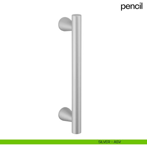 Maniglione per porta Pencil dnd handles singolo silver
