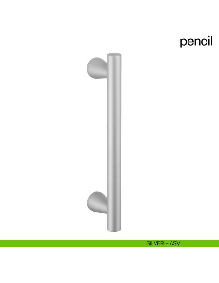 Maniglione per porta Pencil dnd handles singolo silver