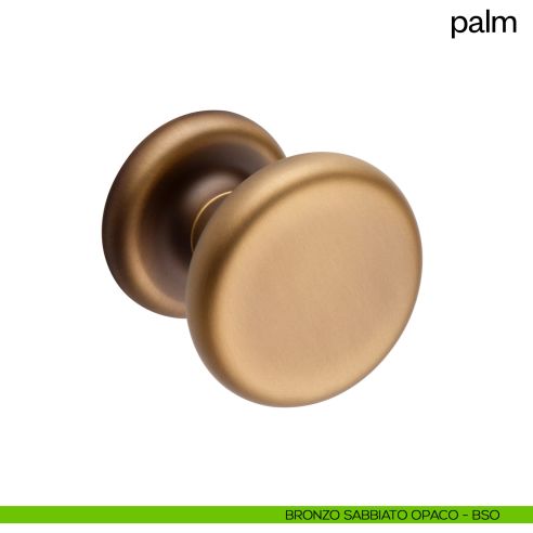 Pomello per porta Palm girevole dnd diametro 60 mm bronzo sabbiato opaco