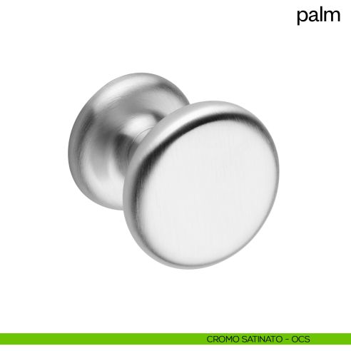 Pomello per porta Palm girevole dnd diametro 60 mm cromo satinato