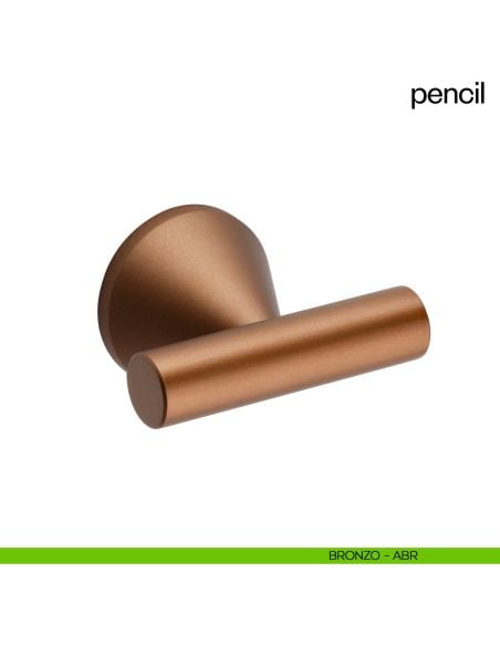 Pomello per porta Pencil fisso dnd diametro 50 mm bronzo