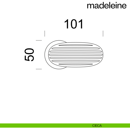 Maniglia per porta Madeleine dnd Handles con rosetta fine cieca