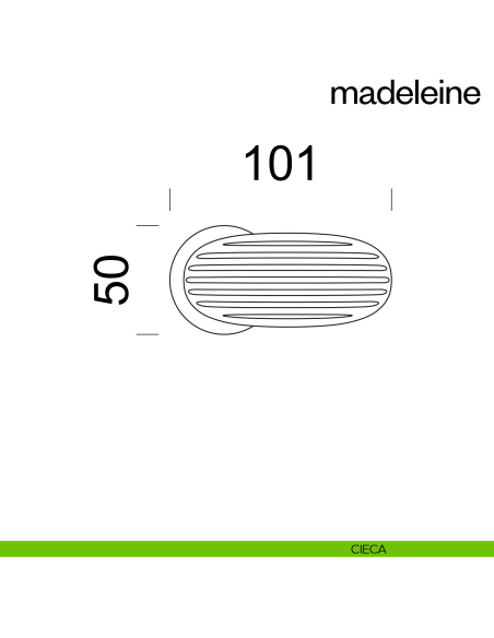 Maniglia per porta Madeleine dnd Handles con rosetta fine cieca