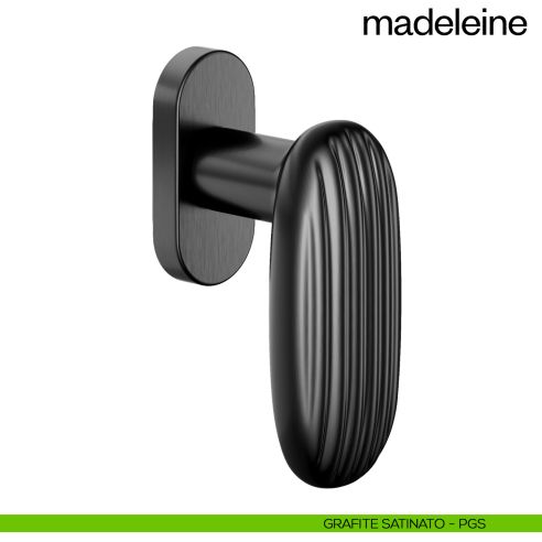 Maniglia per finestra martellina DK Madeleine dnd PVD grafite satinato