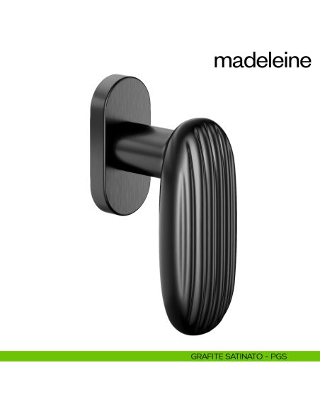 Maniglia per finestra martellina DK Madeleine dnd PVD grafite satinato